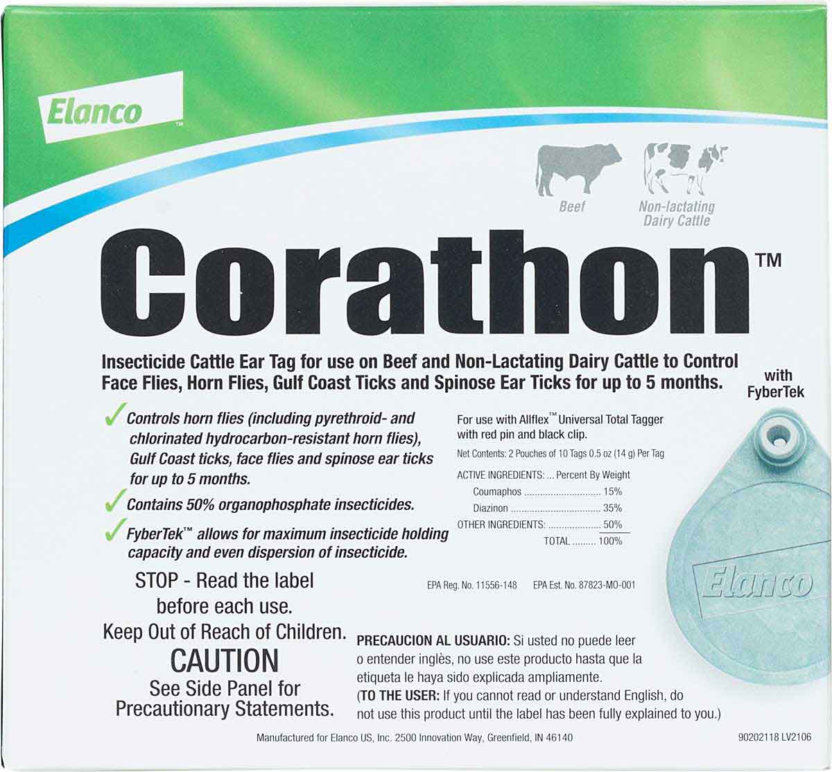 Corathon Insecticide Ear Tags - 20 Count