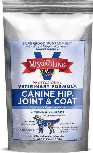 Missing Link Plus Professional Veterinary Formula Canine Hip, Joint & Coat Supplement