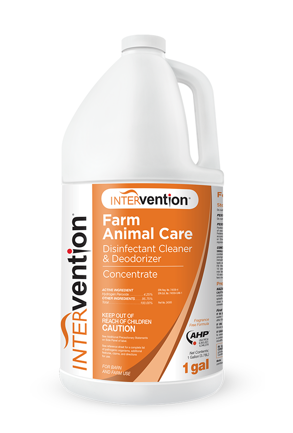 Intervention Concentrate Farm Animal Care Disinfectant & Deoderizer