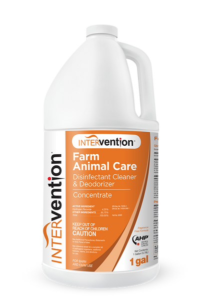 Intervention Concentrate Farm Animal Care Disinfectant & Deoderizer