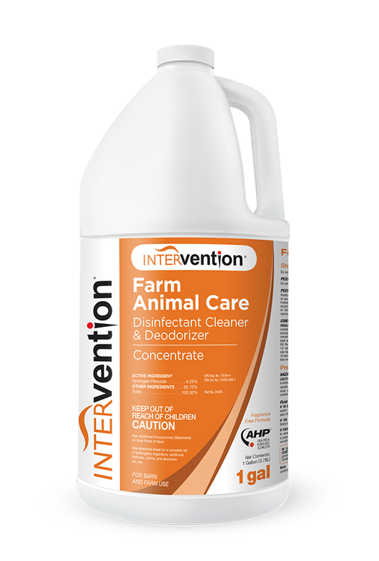 Intervention Concentrate Farm Animal Care Disinfectant & Deoderizer