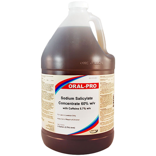 Oral-Pro Sodium Salicylate Concentrate 60% with Caffeine 5.7% - 1 Gallon