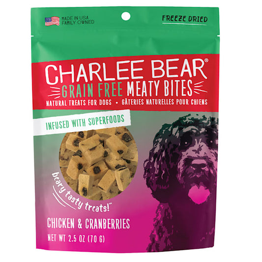 Charlee Bear Grain Free Meaty Bites 2.5oz.
