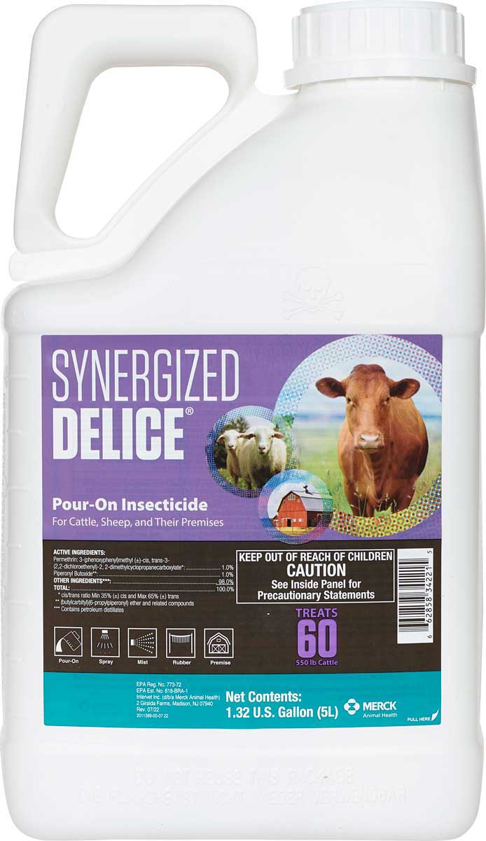 Synergized DeLice Pour-On Insecticide 5L