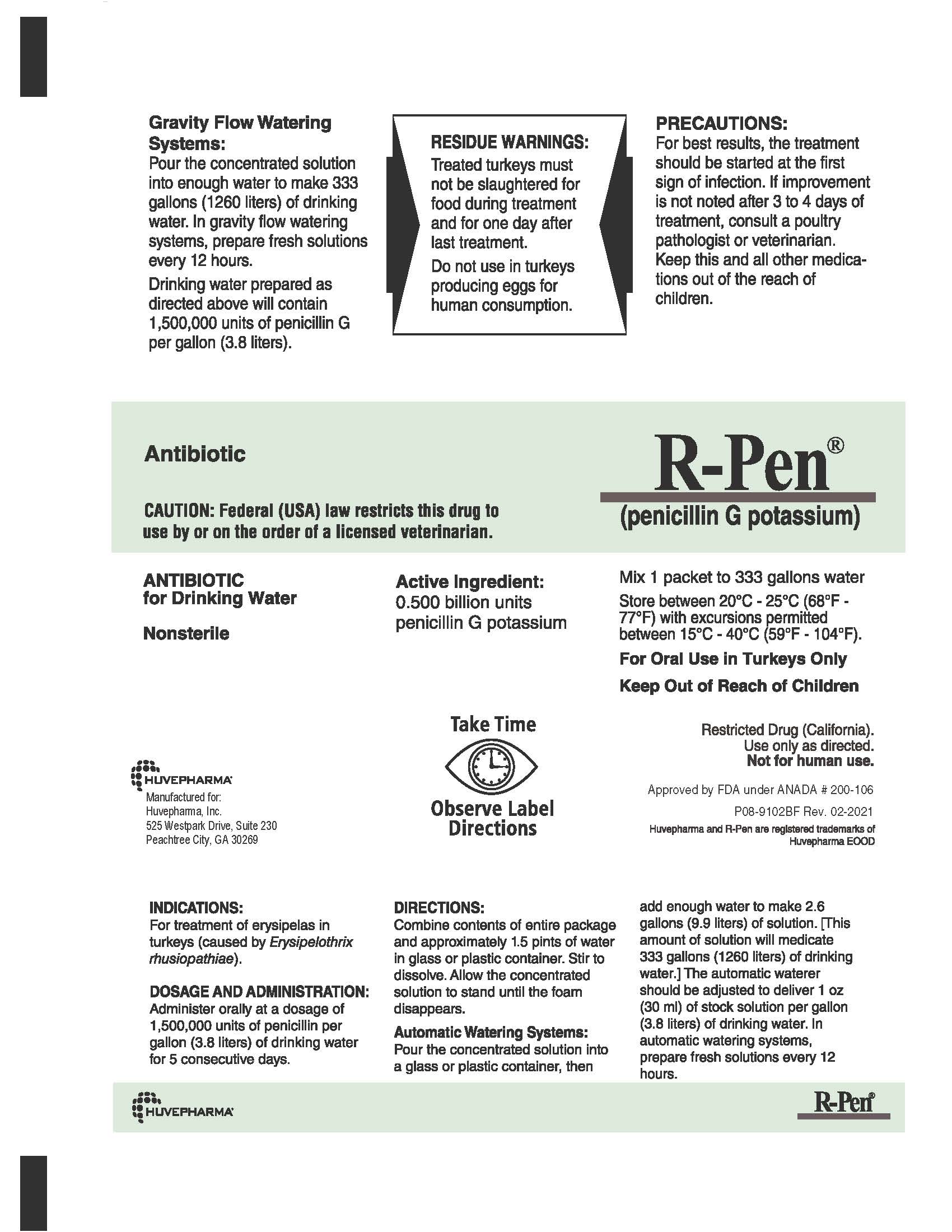R-Pen (Penicillin G Potassium) Soluble - Prescription Required 