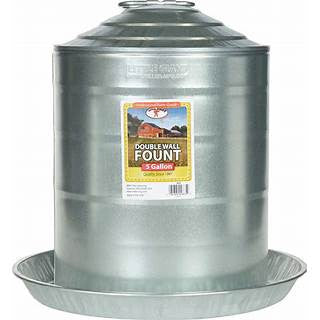 Double Wall Poultry Fount - 5 Gallon