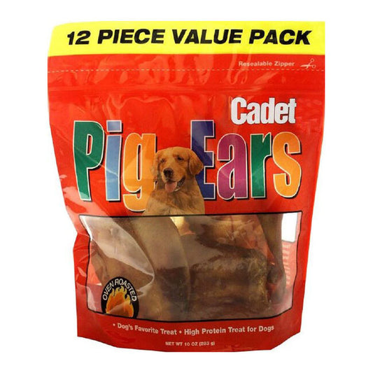 Cadet Pig Ears Value Pack - 12 Pack