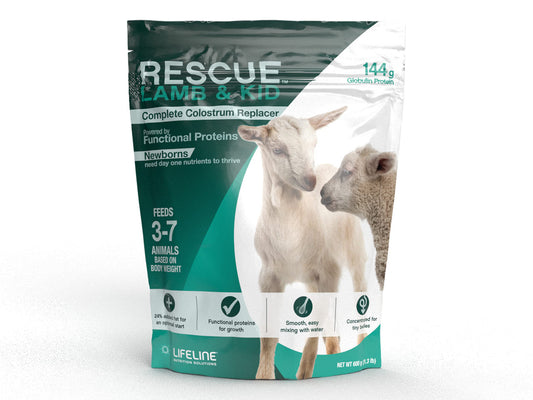 Lifeline Rescue Lamb and Kid Complete Colostrum Replacer, 600gm
