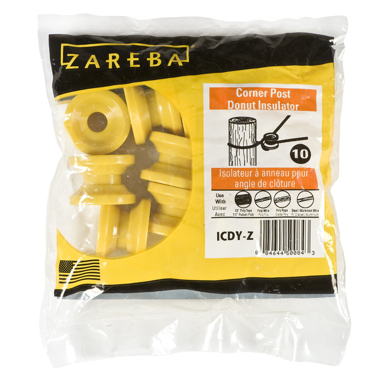 Zareba® Corner Post Donut Insulator ICDY-Z 10PK
