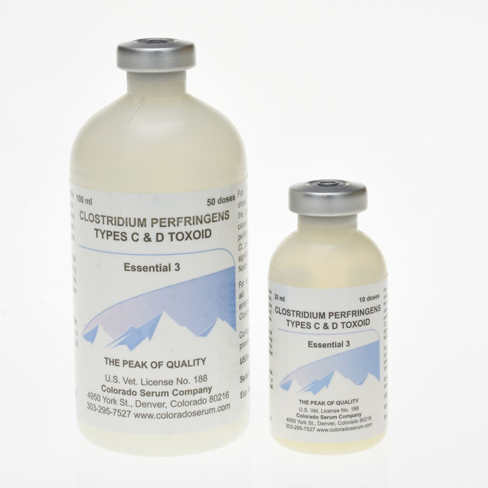 Essential 3 Clostridium Perfringens Types C and D Vaccine, 100mL