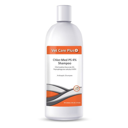 Vet Care Plus Chlor-Med 4% Medicated Antiseptic Shampoo 16oz.