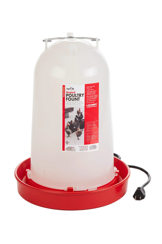 3 Gallon Heated Poultry Waterer