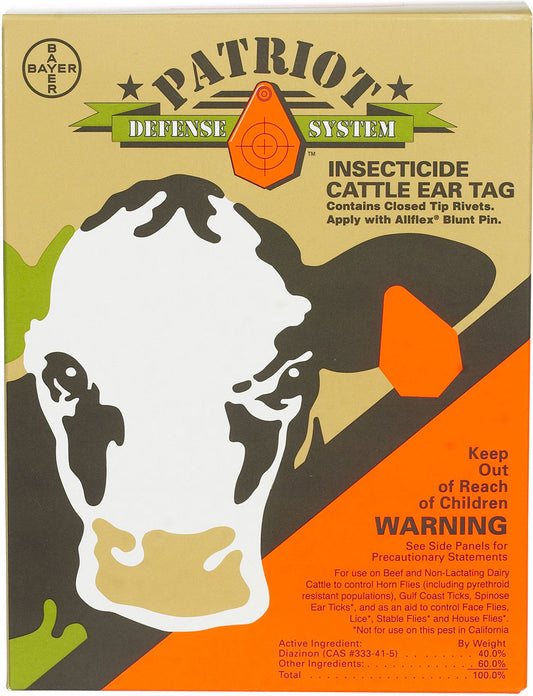 Patriot Insecticide Ear Tags - 20 Count