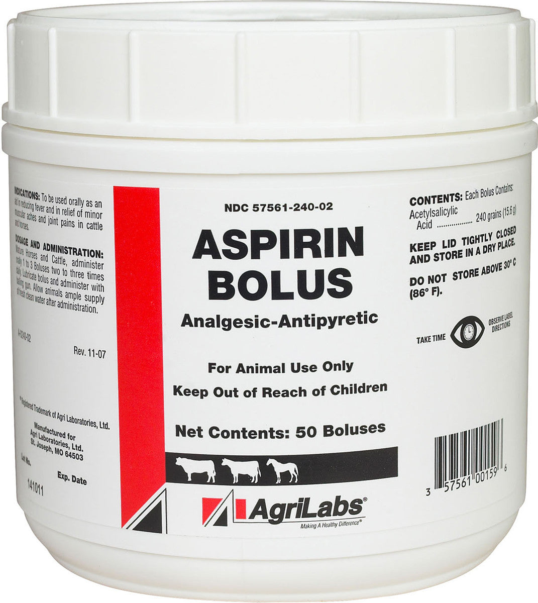Aspirin Bolus - 50ct