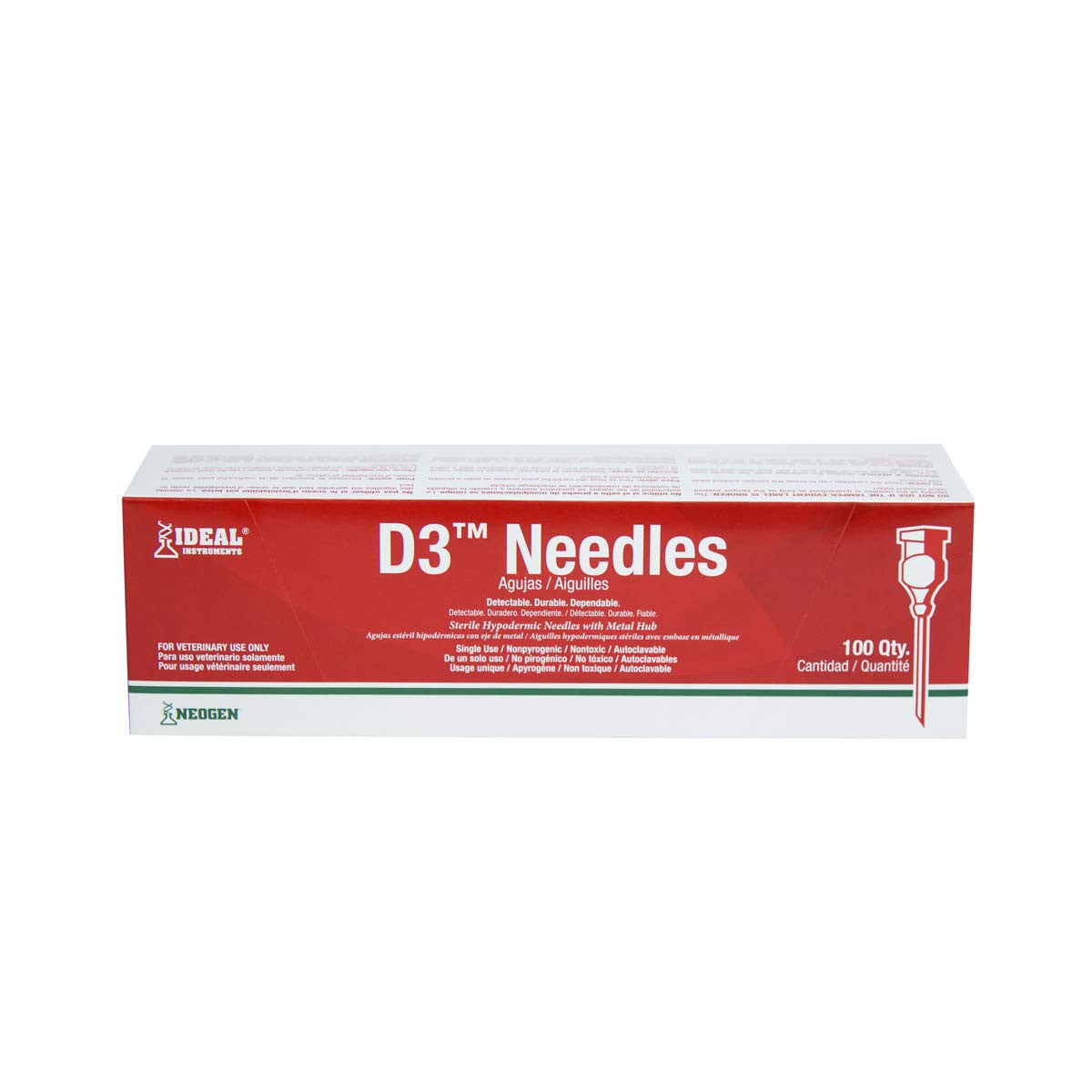 Ideal D3 Detectable Needles - 100ct
