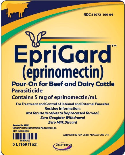 EpriGard (Eprinomectin) Pour-On - 5L