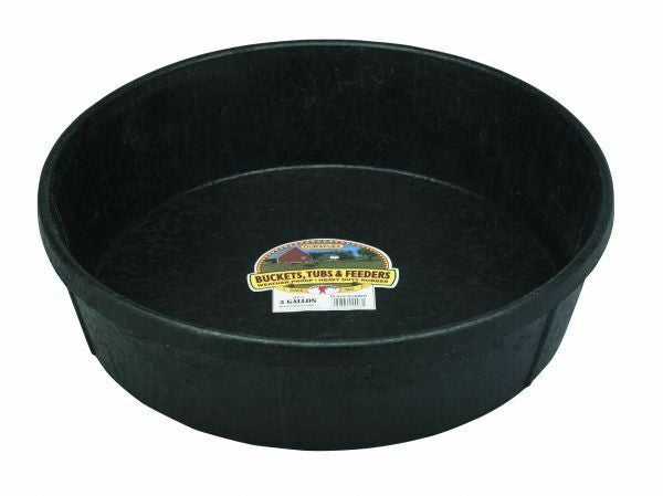 Little Giant Rubber Feed Pan - 3 Gallon