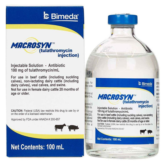 Macrosyn (Tulathromycin) 100mg/mL - Prescription Required