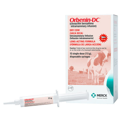 Orbenin-DC (Benzathine Cloxacillin), Dry Cow Intramammary Infusion