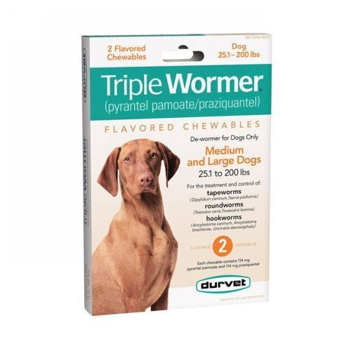 Durvet Triple Wormer For Dogs - 2 Pack