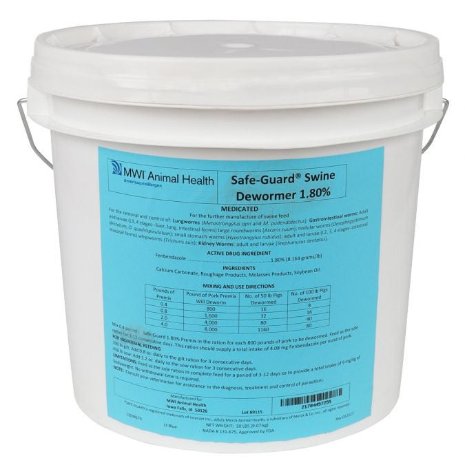 Safeguard 1.8% Swine Scoop Dewormer 20lbs.