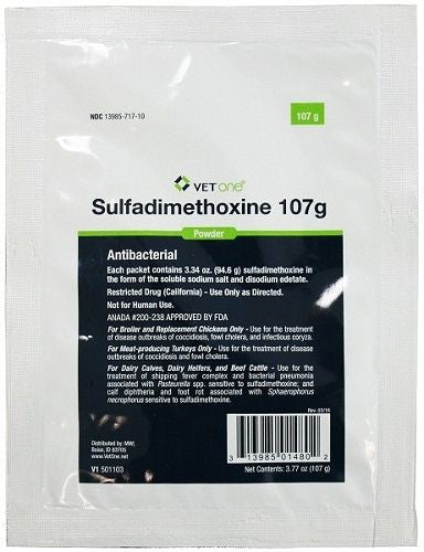 Sulfadimethoxine Powder 107g -Prescription Required