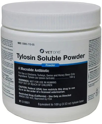 Tylosin Soluble Powder 100gm - Prescription Required