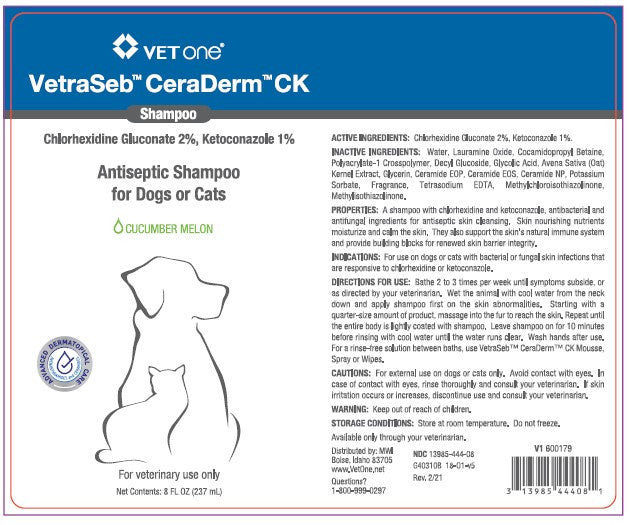 VetraSeb CeraDerm CK Antiseptic Shampoo