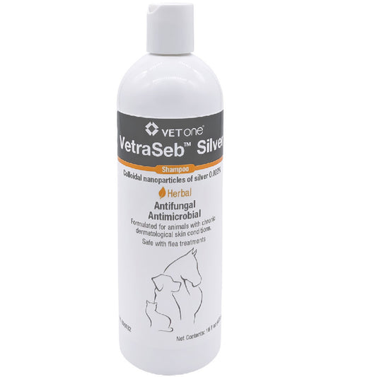 VetraSeb Silver Antifungal Antimicrobial Shampoo 16 oz.